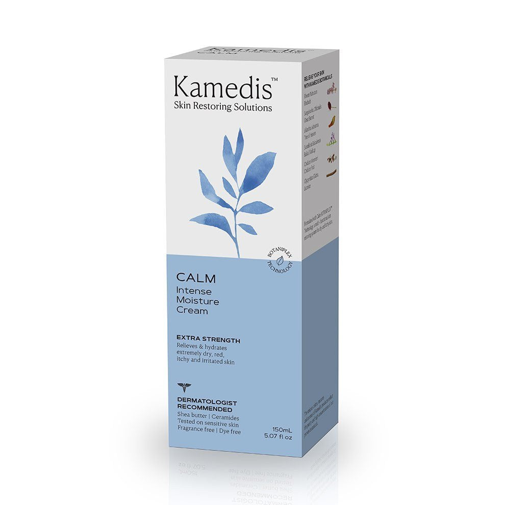 Calm Intense Moisture Cream Box mit botanischen Wirkstoffen.