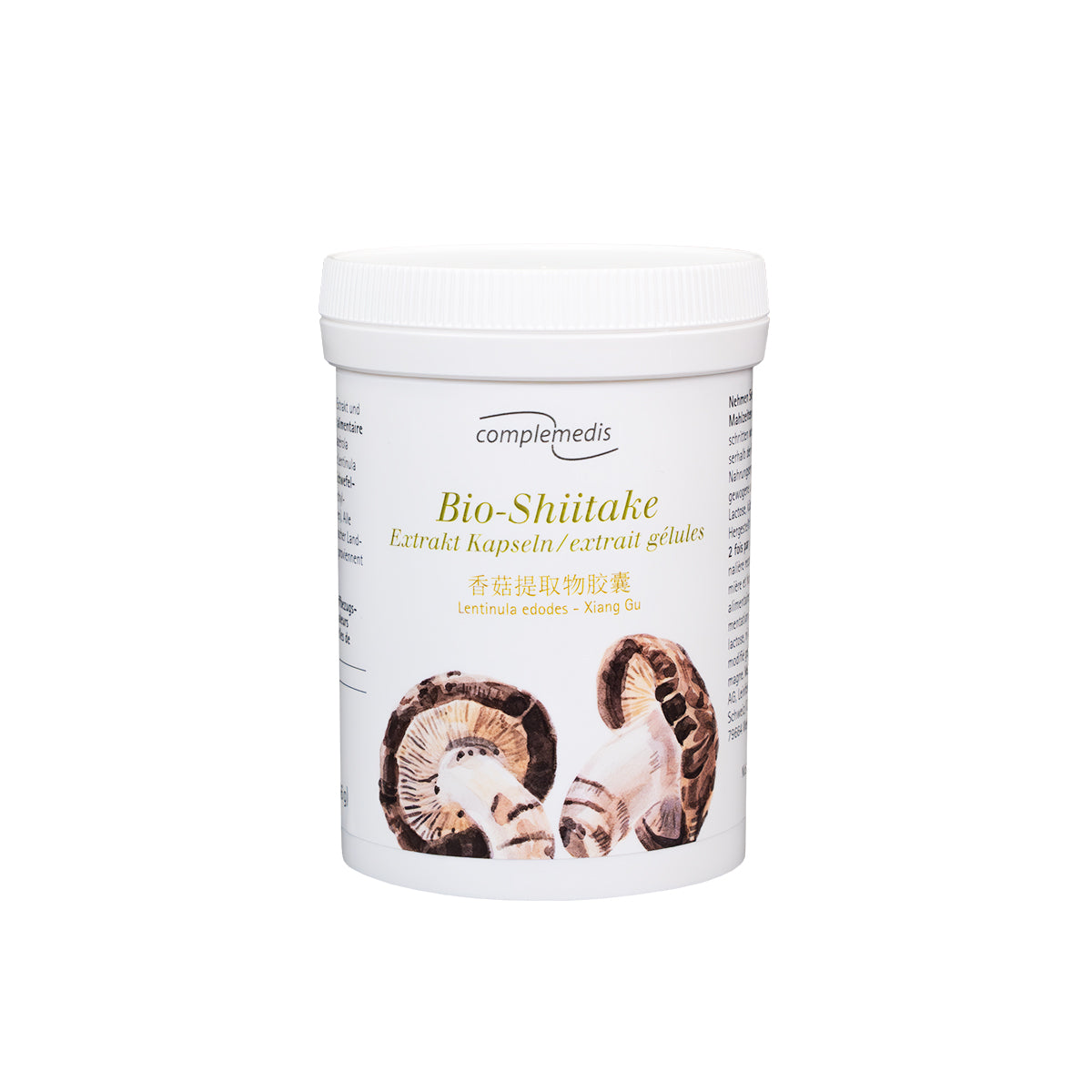 Shiitake Extrakt. Bio, Dose mit 120 Kapseln