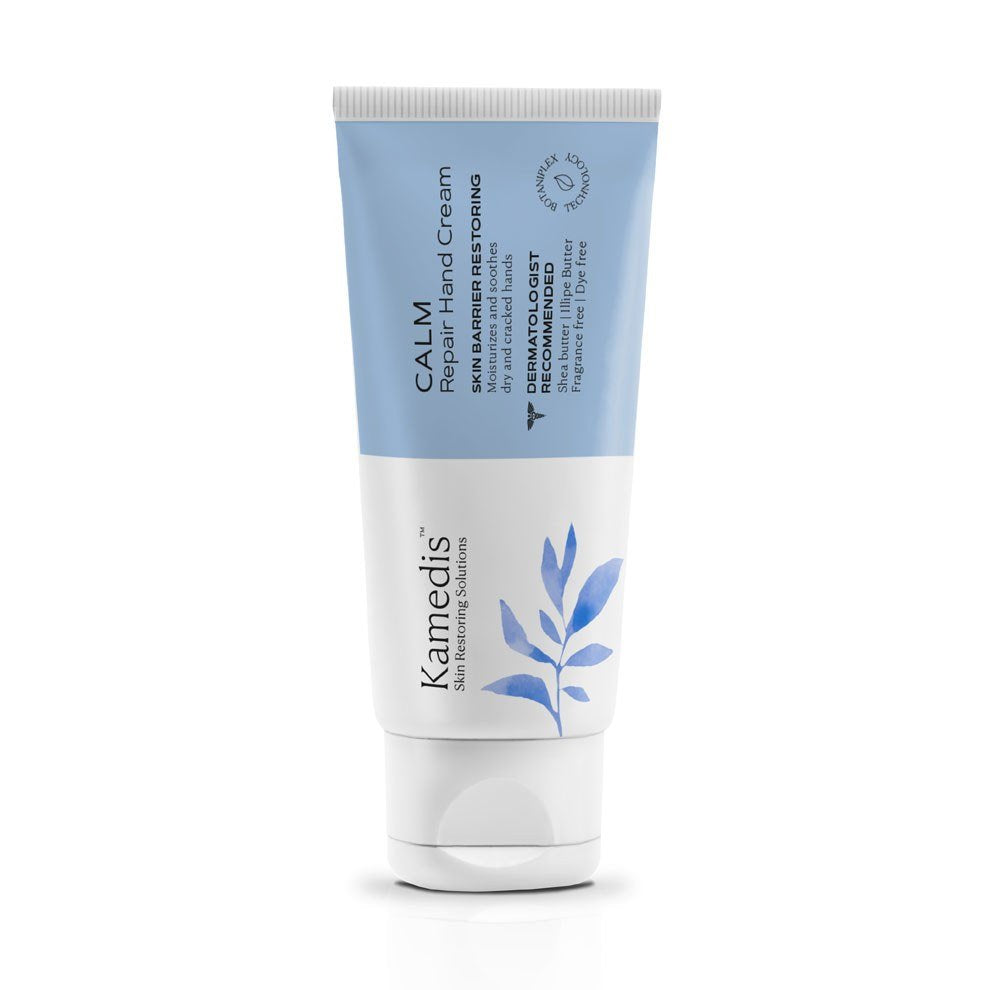 Produktfoto der Kamedis CALM Repair Hand Cream in der Originalverpackung.
