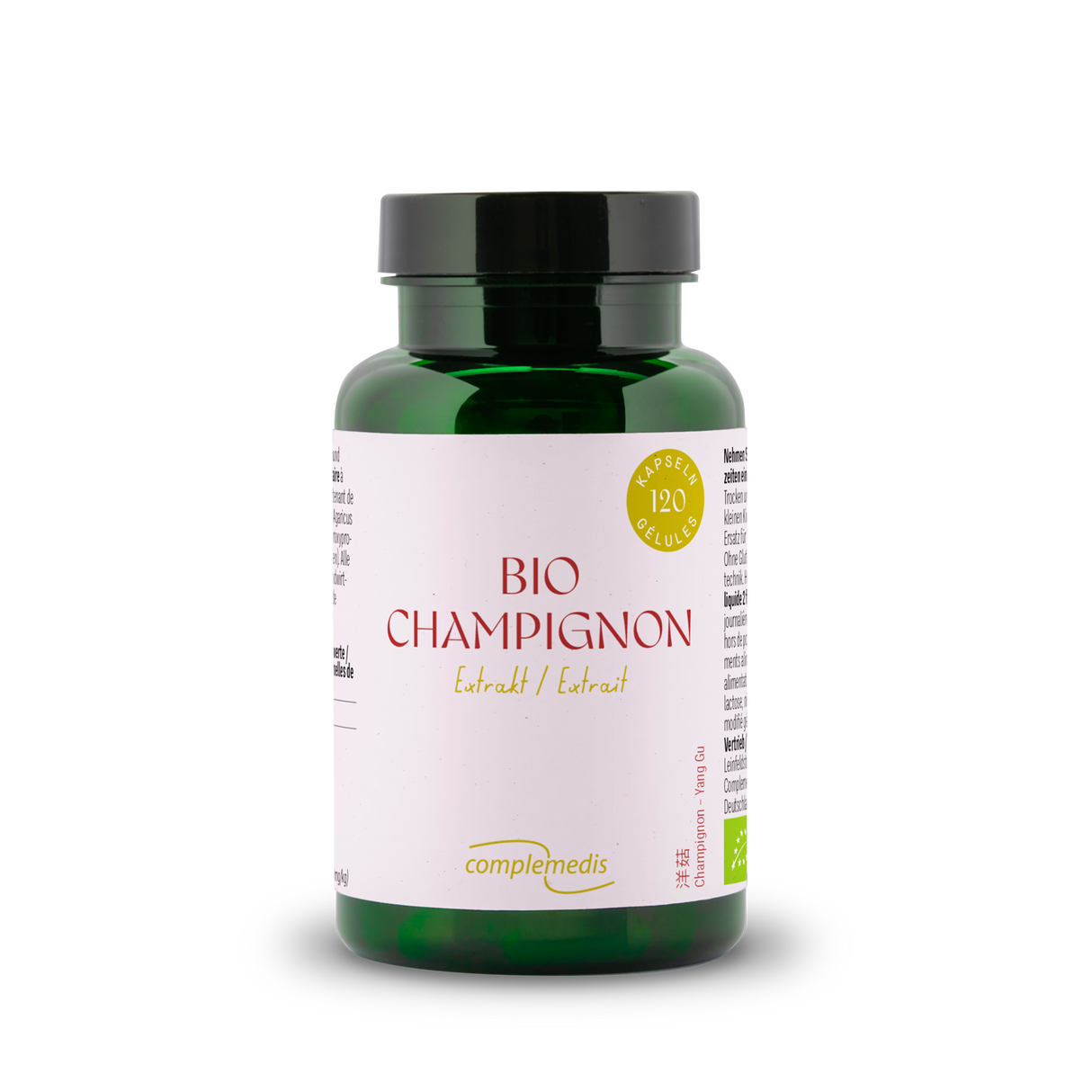 Champignon Extrakt, Bio, Dose mit 120 Kapseln