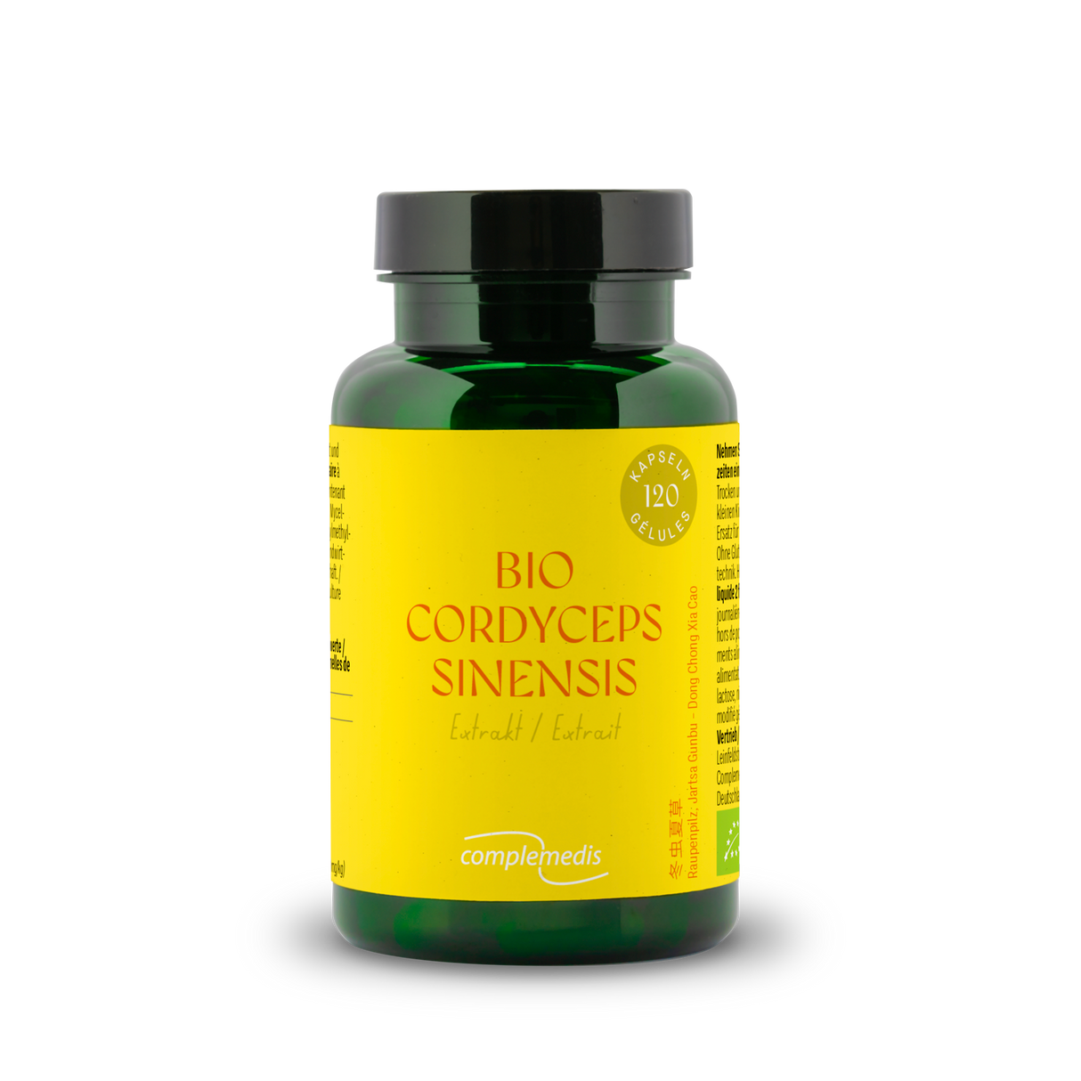 Cordyceps sinensis Extrakt, Bio, Dose mit 120 Kapseln