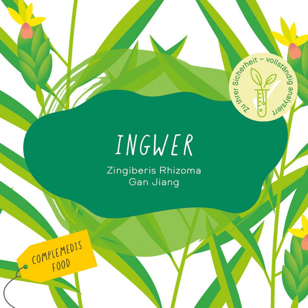 Ingwer, getrocknete Stücke, Beutel à 100g