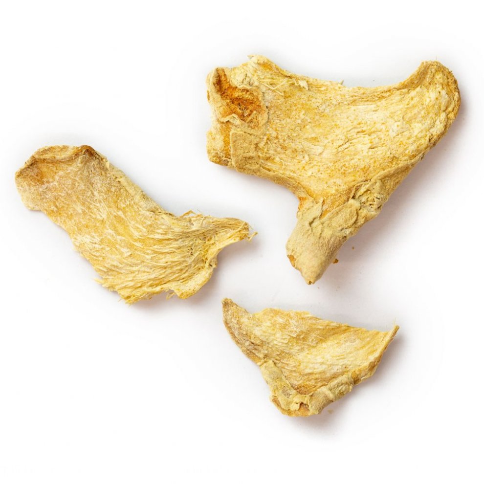 Ingwer, getrocknete Stücke, Beutel à 100g
