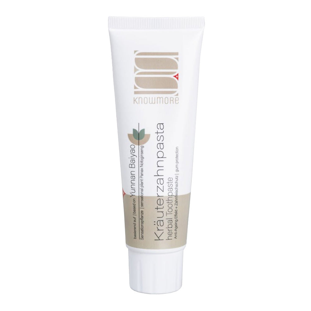 KNOWMORE Anti-Aging Kräuterzahnpasta, mit Notoginseng, Tube à 85ml