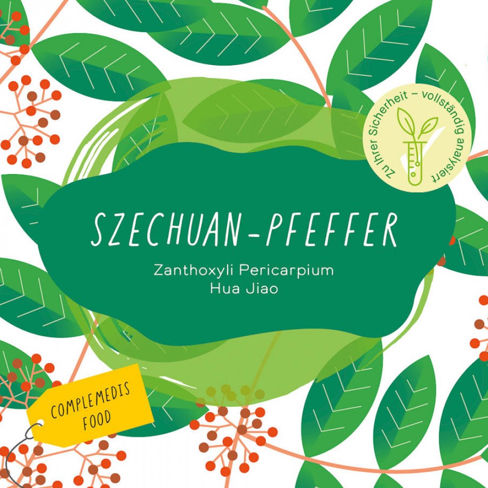 Szechuan Pfeffer, prickelnd, getrocknet, Beutel à 100g