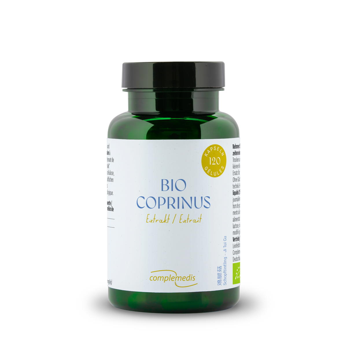 Coprinus Extrakt, Bio, Dose mit 120 Kapseln