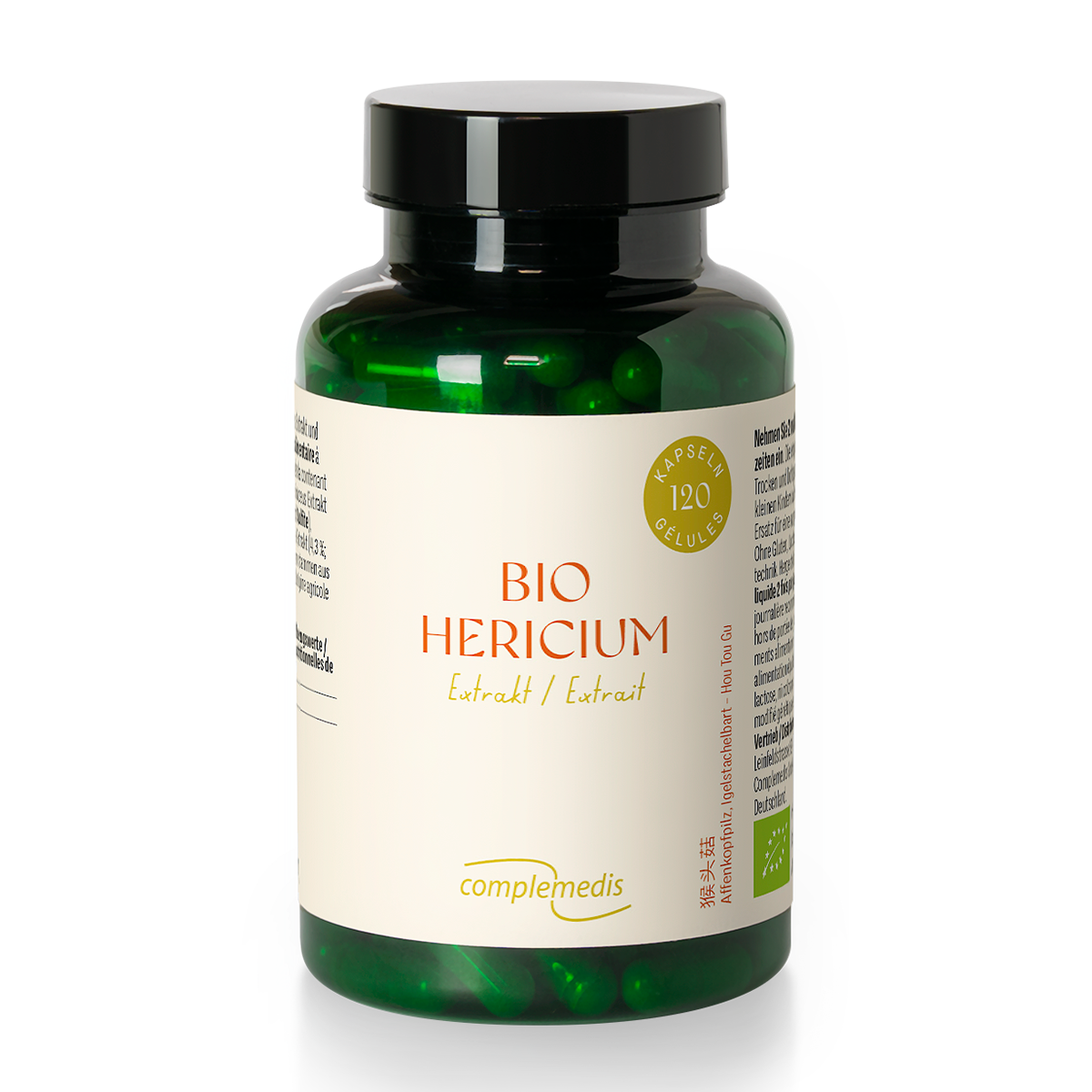 Hericium Extrakt, Bio, Dose mit 120 Kapseln